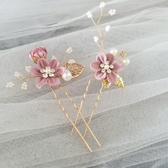 3pcs Comb Pin Flower girl Evening ball headpiece main image 7
